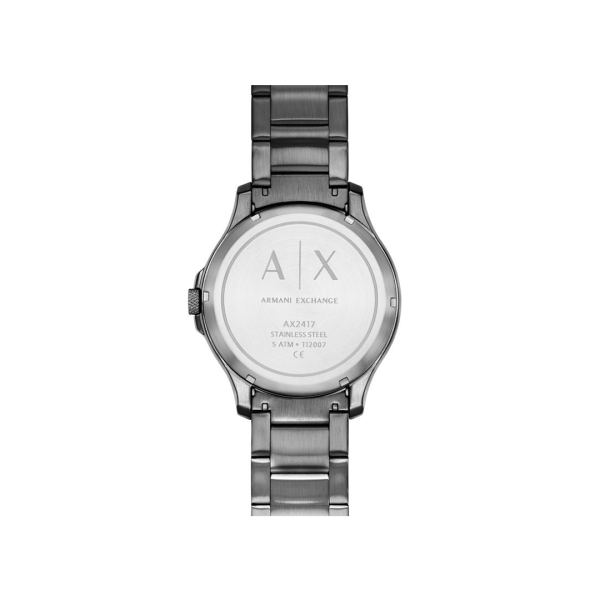 Reloj automático Armani Exchange Hampton gris AX2417