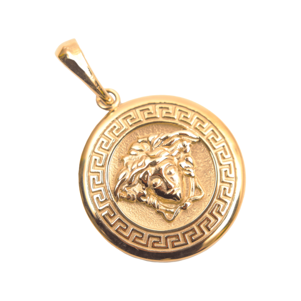 Colgante Medusa Oro Laminado 18k 1 Colgante Medusa Oro Laminado 18k
