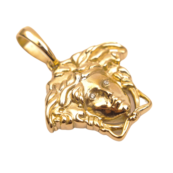 Colgante Rostro Medusa Oro Laminado 18k