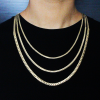 CADENA SERPIENTE LISA ORO LAMINADO 18K 4 CADENA SERPIENTE LISA ORO LAMINADO 18K